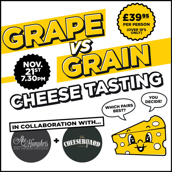 Grape vs Grain Cheese Tasting